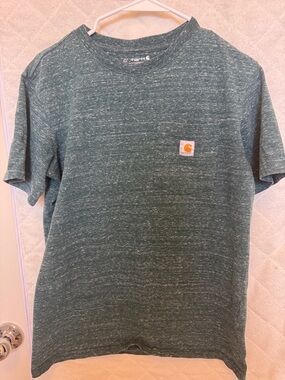 Carhartt Heathered Forest Green Short Sleeve Pocket Tee